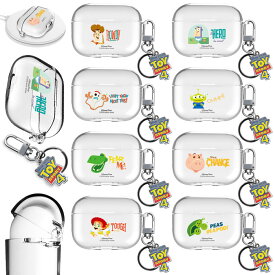 Disney Toy Story 4 AirPods (Pro) Typo Clear Case ディズニー トイストーリー4 エアーポッズ プロ タイポ クリア エアーポッズ プロ2 エアーポッズ3 プロ1 エアーポッズ2 エアーポッズ1 収納 ケース カバー ホルダー付き 無線充電 衝撃保護 指紋防止 油膜防止 ストラップ