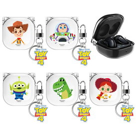 Disney Toy Story 4 Galaxy Buds 2 Pro Live Clear Case ディズニー トイストーリー4 ギャラクシー バズ 2 プロ ライブ ハードケース 無線充電可能 ワイヤレス充電 Wireless Charging ホルダー付き 透明 クリア 衝撃保護 ストラップ リング