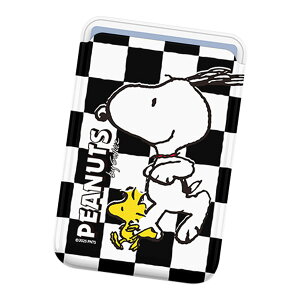 Snoopy Friends Run Pattern MagSafe Slide Card Case Xk[s[ tY  p^[ }OZ[t XCh J[hP[X MagSafeΉ iPhone Air 17 Pro Max 16e 16 Plus 15 14 13 mini 12 vX v }bNX ~j A