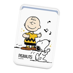 Snoopy Sing & Song MagSafe Slide Card Case Xk[s[ VOEAhE\O }OZ[t XCh J[hP[X MagSafeΉ iiPhone Air 17 Pro Max 16e 16 Plus 15 14 13 mini 12 vX v }bNX ~j Ah