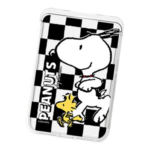 Snoopy Friends Run Pattern Clear MagSafe Slide Card Case Xk[s[ tY  p^[  }OZ[t XCh J[hP[X MagSafeΉ iPhone Air 17 Pro Max 16e 16 Plus 15 14 13 mini 12 vX v }bNX 