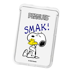 Vintage Snoopy Mood Clear Magnetic Slide Card Case (MagSafe݊) Be[W Xk[s[ [h  }Ol`bN XCh J[hP[X J[hz_[ iPhone Air 17 Pro Max 16e 16 Plus 15 14 13 mini 12 vX v