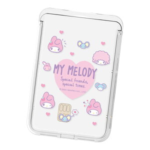 Sanrio Characters Cutie Clear Magnetic Slide Card Case (MagSafe�݊�) �T�����I �L���[�e�B ���� �}�O�l�`�b�N �X���C�h �J�[�h�P�[�X �J�[�h�z���_�[ iPhone Air 17 Pro Max 16e 16 Plus 15 14 13 mini 12 �v���X �v�� �}�b