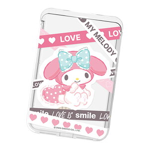 Sanrio Characters Love Line Clear Magnetic Slide Card Case (MagSafe�݊�) �T�����I ���u ���C�� ���� �}�O�l�`�b�N �X���C�h �J�[�h�P�[�X �J�[�h�z���_�[ iPhone Air 17 Pro Max 16e 16 Plus 15 14 13 mini 12 �v���X �v�� �}