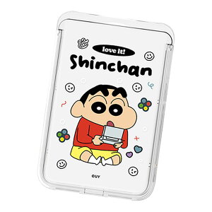 Crayon Shin-chan Love it! Clear MagSafe Slide Card Case クレヨン しんちゃん ラブイット 透明 マグセーフ スライド カードケース MagSafe対応 iPhone Air 17 Pro Max 16e 16 Plus 15 14 13 mini 12 プラス プロ マックス ミ