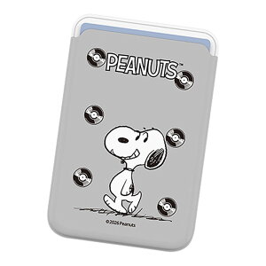 Vintage Snoopy Record Magnetic Slide Card Case (MagSafe�݊�) ���B���e�[�W �X�k�[�s�[ ���R�[�h �}�O�l�`�b�N �X���C�h �J�[�h�P�[�X �J�[�h�z���_�[ iPhone 17e Air 17 Pro Max 16e 16 Plus 15 14 13 mini 12 �v���X �v�� 
