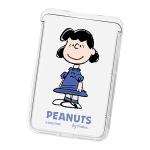 Snoopy Happy Time Clear Magnetic Slide Card Case (MagSafe�݊�) �X�k�[�s�[ �n�b�s�[�^�C�� ���� �}�O�l�`�b�N �X���C�h �J�[�h�P�[�X �J�[�h�z���_�[ iPhone 17e Air 17 Pro Max 16e 16 Plus 15 14 13 mini 12 �v���X �v�� 