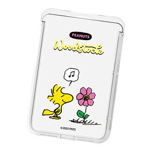 Snoopy Picnic Clear Magnetic Slide Card Case (MagSafe�݊�) �X�k�[�s�[ �s�N�j�b�N ���� �}�O�l�`�b�N �X���C�h �J�[�h�P�[�X �J�[�h�z���_�[ iPhone 17e Air 17 Pro Max 16e 16 Plus 15 14 13 mini 12 �v���X �v�� �}�b�N