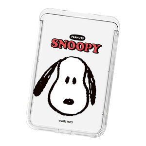 Snoopy Picnic Clear Magnetic Slide Card Case (MagSafe�݊�) �X�k�[�s�[ �s�N�j�b�N ���� �}�O�l�`�b�N �X���C�h �J�[�h�P�[�X �J�[�h�z���_�[ iPhone 17e Air 17 Pro Max 16e 16 Plus 15 14 13 mini 12 �v���X �v�� �}�b�N