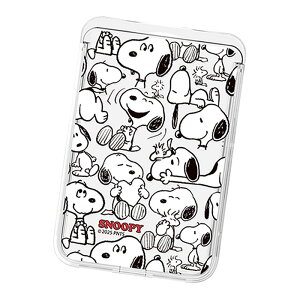 Snoopy Picnic Clear Magnetic Slide Card Case (MagSafe�݊�) �X�k�[�s�[ �s�N�j�b�N ���� �}�O�l�`�b�N �X���C�h �J�[�h�P�[�X �J�[�h�z���_�[ iPhone 17e Air 17 Pro Max 16e 16 Plus 15 14 13 mini 12 �v���X �v�� �}�b�N