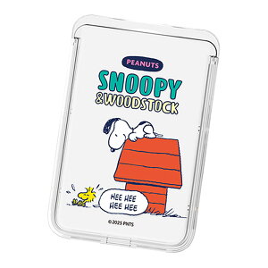 Snoopy Picnic Clear Magnetic Slide Card Case (MagSafe�݊�) �X�k�[�s�[ �s�N�j�b�N ���� �}�O�l�`�b�N �X���C�h �J�[�h�P�[�X �J�[�h�z���_�[ iPhone 17e Air 17 Pro Max 16e 16 Plus 15 14 13 mini 12 �v���X �v�� �}�b�N