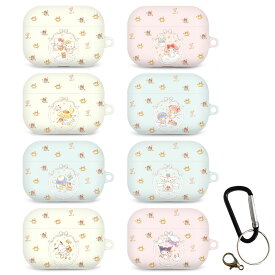 [Sanrio Characters Angel AirPods (Pro) Hard サンリオ エンゼル エアーポッズプロ ハードケース] エアーポッズプロ2 エアーポッズ3 エアーポッズプロ 衝撃保護 ホルダー カラビナ Dキーリング ストラップ キャラクター キティ マイメロ ポムポム キキララ タキシードサム