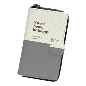 TryCozy Two-tone Color Saffiano Zipper Wallet �c�[�g���J���[ �T�t�B�A�[�m �W�b�p�[ �E�H���b�g �蒠�^�P�[�X iPhone 17e Air 17 Pro Max 16e 16 Plus 15 14 SE3 13 mini 12 SE2 11 XS X 8 7 10 10s �v���X �v�� �}�b�N�X �~�j 
