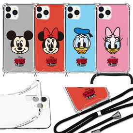 Disney Strap Armour Case ディズニー ストラップ アーマーケース iPhone 11 Pro XS XR X アイフォン アイホン 10 10s 10r プロ エス アル ストラップ付き ミッキー マウス ミニー マウス ドナルド ダック デイジー ダック 首掛け