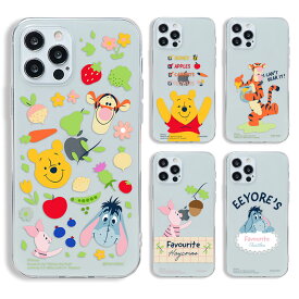 [Disney Pooh Favorite Clear Soft ディズニー プーさん フェイバリット ] iPhone 15 Plus Pro Max 14 SE第3世代 SE3 13 mini 12 11 X XS XR SE第2世代 8 7 Plus 6s 6 SE第1世代 5 5s 10 10s 10r SE2 SE プロ マックス ミニ エス アル プラス プー ピグレット ティガー