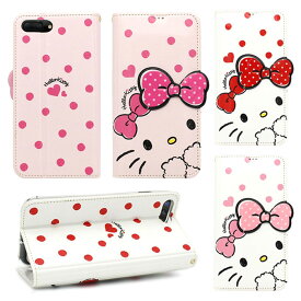 Hello Kitty Dot Standing ハローキティ ドット スタンディング フリップ 吸盤 手帳型 Galaxy S24 Ultra A54 5G S23 A53 S22 S21 + S20 Note10+ S10 Note9 S9 Note8 S8 S7edge ギャラクシー エス Plus プラス ノート エッジ キティちゃん 可愛い かわいい 手帳型ケース