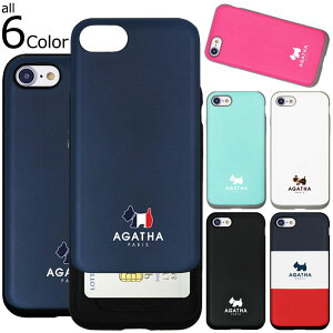 AGATHA PARIS Slide Card Bumper AK^ XCh J[h op[P[X iPhone 8 7 Plus iphone7plus iphone8plus ACtH ACz vX Galaxy S8 MNV[ P[X Jo[ J[h[ Ռی XNb