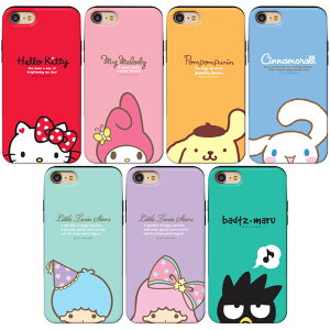 Sanrio Characters Half Slide Card Bumper TI LN^[Y n[t XCh J[h op[P[X iPhone Air 17 Pro Max 16e 16 Plus 15 14 SE3 13 mini 12 SE2 11 XS XR X 8 7 Plus ACtH ACz 10 10s 10r v