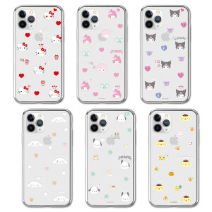 Sanrio Characters Cutie Pattern Clear Jelly TI L[eB p^[  WF[P[X Galaxy S25 Ultra S24 FE A55 5G S23 A54 A53 S22 S21 + Note20 S20 Note10+ S10 Note9 GX Plus vX Eg m[g LeB }