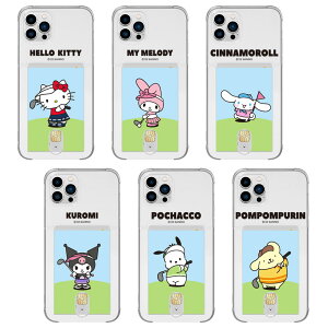 Sanrio Characters Golf Clear Card Jelly TI St  J[h WF[P[X Galaxy S25 Ultra S24 FE S23 A54 5G A53 S22 S21 + Note20 S20 Note10+ S10 GX Plus vX Eg m[g LeB }CfB Vi