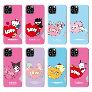 Sanrio Characters Love Card 3D Hard TI u J[h 3D n[hP[X J[h[ X}z P[X Jo[ Galaxy S25 Ultra S24 S23 A53 5G S22 S21 + Note20 S20 Note10+ S10 Note9 GX Eg Plus vX m[g 