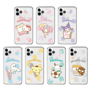 Sanrio Characters Maedalligi Clear Jelly TI _M  WF[P[X Galaxy S25 Ultra S24 FE A55 5G S23 A54 A53 S22 S21 + Note20 S20 Note10+ S10 Note9 MNV[ GX Plus vX Eg m[g LeB }