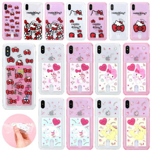 [Sanrio Characters Air Cushion Card Pocket TPU TI GA[NbV J[h|Pbg WF[P[X] iPhone 16e 16 Plus Pro Max 15 14 SE3 13 mini 12 SE2 11 XS XR X 8 7 ACtH ACz 10 10s 10r vX v 