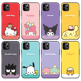 Sanrio Characters GooGoo Mirror Door Card Bumper サンリオ グーグー ミラー ドア カード バンパーケース iPhone 15 Plus Pro Max 14 SE第3世代 SE3 13 mini 12 SE第2世代 SE2 11 XS XR X 8 7 アイフォン アイホン 10 10s 10r プロ マックス ミニ エス アル プラス