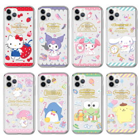 Sanrio Characters Happy Clear Jelly サンリオ ハッピー 透明 ジェリーケース iPhone 15 Plus Pro Max 14 SE第3世代 SE3 13 mini 12 SE第2世代 SE2 11 XS XR X 8 7 SE第1世代 SE 6s 6 5s 5 アイフォン アイホン 10 10s 10r プロ マックス ミニ エス アル プラス シナモン