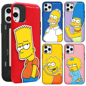 The Simpsons Modern Door ザ・シンプソンズ ドア バンパーケース カード収納 ミラー付き iPhone 12mini XR 8Plus 7Plus アイフォン アイホン ミニ プラス Galaxy S21 5G ギャラクシー 20世紀フォックス