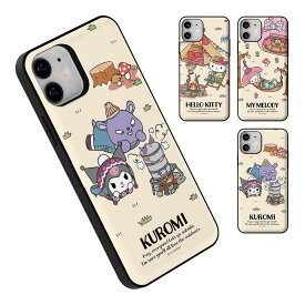 Sanrio Characters Camp Card Door Bumper サンリオ キャンプ カード ドア バンパーケース Galaxy S24 Ultra A54 5G S23 A53 S22 S21 + Note20 S20 Note10+ S10 Note9 S9 エス Plus プラス ウルトラ ノート スマホ ケース カバー