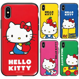 Hello Kitty Retro Card Slide Bumper ハローキティ レトロ カード スライド バンパーケース カード収納 iPhone 15 Plus Pro Max 14 SE3 13 mini 12 SE2 11 XS XR X 8 7 Plus アイフォン アイホン 10 10s 10r プロ マックス ミニ エス アル プラス