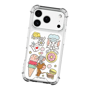 Tom and Jerry Sweet Food Party Bumper Jelly Hard �g���ƃW�F���[ �X�E�B�[�g�t�[�h�p�[�e�B�[ �h�e �W�F���n�[�h�P�[�X iPhone Air 17 Pro Max 16 Plus 15 14 13 mini �A�C�t�H�� �A�C�z�� �v���X �v�� �}�b�N�X �~�j 