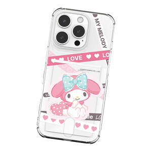 Sanrio Characters Love Line Clear Air Cushion Card Jelly �T�����I ���u ���C�� �J�[�h ���� �W�F���[�P�[�X iPhone 17e Air 17 Pro Max 16e 16 Plus 15 14 13 mini 12 �v���X �v�� �}�b�N�X �~�j �X�}�z �P�[�X �L�e�B �}�C