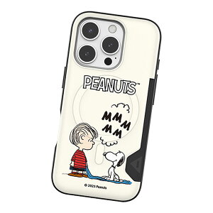 Vintage Snoopy Everyday Two Card Magnetic Bumper (MagSafe�݊�) ���B���e�[�W �X�k�[�s�[ ���� �c�[ �J�[�h �}�O�l�`�b�N �o���p�[�P�[�X Galaxy S26 + Ultra S25 S24 �G�X Plus �v���X �E���g�� �P�[�X �J�o�[ Peanuts 