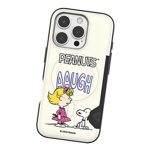 Vintage Snoopy Everyday Two Card Magnetic Bumper (MagSafe�݊�) ���B���e�[�W �X�k�[�s�[ ���� �c�[ �J�[�h �}�O�l�`�b�N �o���p�[�P�[�X Galaxy S26 + Ultra S25 S24 �G�X Plus �v���X �E���g�� �P�[�X �J�o�[ Peanuts 