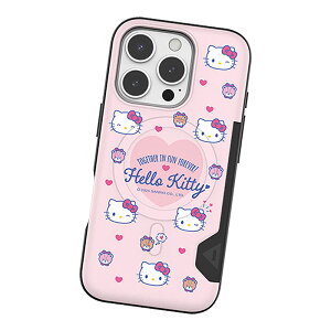 Sanrio Characters Cutie Two Card Magnetic Bumper (MagSafe݊) TI L[eB c[ J[h }Ol`bN op[P[X iPhone Air 17 Pro Max 16 Plus 15 GA vX v }bNX X}z P[X Jo[ 