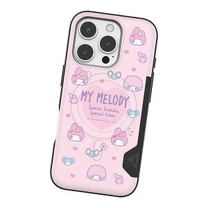 Sanrio Characters Cutie Two Card Magnetic Bumper (MagSafe�݊�) �T�����I �L���[�e�B �c�[ �J�[�h �}�O�l�`�b�N �o���p�[�P�[�X iPhone Air 17 Pro Max 16 Plus 15 �G�A �v���X �v�� �}�b�N�X �X�}�z �P�[�X �J�o�[ ��