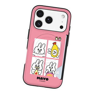 Bunni Konbiny Photo Cut Two Card Magnetic Bumper (MagSafe�݊�) �o�j�[ �R���r�j �t�H�g�J�b�g �c�[ �J�[�h �}�O�l�`�b�N �o���p�[�P�[�X Galaxy S26 + Ultra S25 S24 Plus �v���X �E���g�� �P�[�X �J�o�[ BunniKonbiny �}