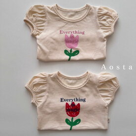 【お取り寄せ商品/4～6週間で入荷予定】 Aosta アオスタ 韓国子供服 tulip T / チューリップT