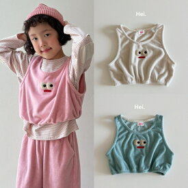 Hei ヘイ 25秋物 新作 カッコベスト 韓国こども服 韓国キッズ服 キッズサイズ 可愛い 女の子 オシャレ