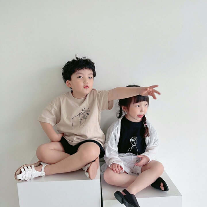 楽天市場】韓国服 キッズ Tシャツ 韓国キッズ服 韓国子供服 マチルダT  