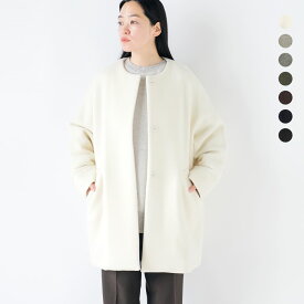 TICCA ティッカ ウール ノーカラー テント コート tbea-244-kk 2025aw新作 レディース