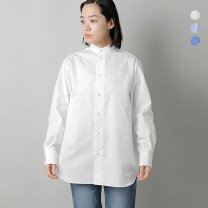 楽天市場】<loeff(ロエフ)> コットンブロード バンドカラーシャツの通販 