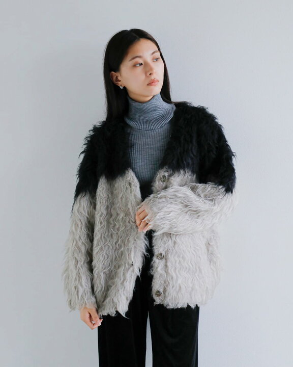 楽天市場】セール【40%OFF】CLANE クラネ バイカラー シャギー ニット  