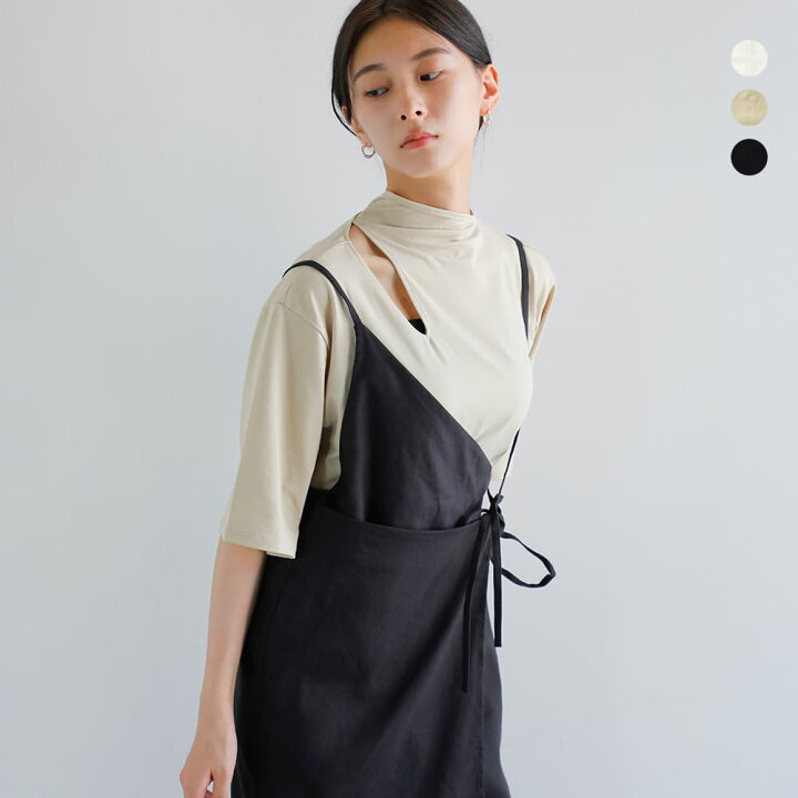 楽天市場】CLANE クラネ スラッシュネック ハーフスリーブ トップス 