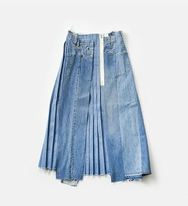 KURO �N�� �����C�N �f�j�� �v���[�c �X�J�[�g �gREMAKE DENIM MARK VI SKIRT�h 963512-3-kk ���f�B�[�X�y�N�[�|���Ώہz