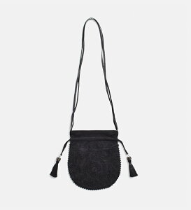 ne Quittez pas �k�L�e�p �h�J �h���[�X�g�����O �V�����_�[�o�b�O Embroidery Drawstring Shoulder Bag 012061nm1-2 ���f�B�[�X 2026aw�V�� �H�~