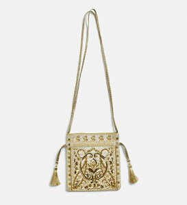 ne Quittez pas �k�L�e�p �h�J �h���[�X�g�����O �V�����_�[�o�b�O Embroidery Drawstring Shoulder Bag 012062qe1-2 ���f�B�[�X 2026aw�V�� �H�~