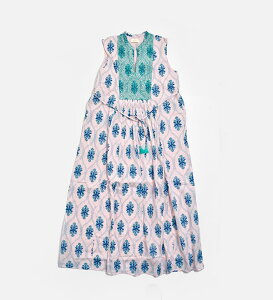 ne Quittez pas �k�L�e�p �R�b�g���W���K�[�h �C�x���X�v�����g �h�J �X���[�u���X �h���X Cotton Jacquard Iberis print Embroidery Sleeveless Dress 010561wa3 ���f�B�[�X 2026ss�V�� �t��